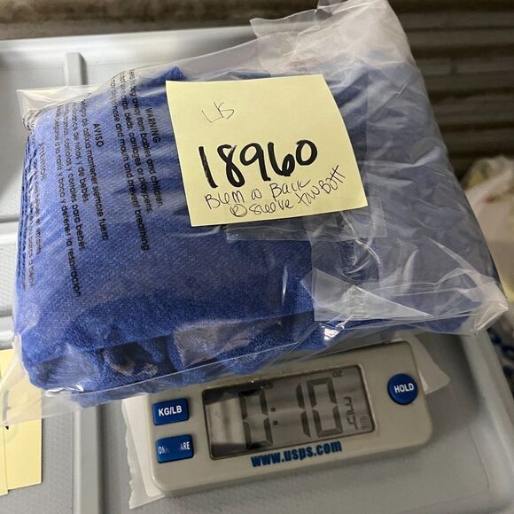 Peck & Peck Linen Blend Cardigan Blue Draped Open Front Long Sleeve Sweater XL - Picture 9 of 10